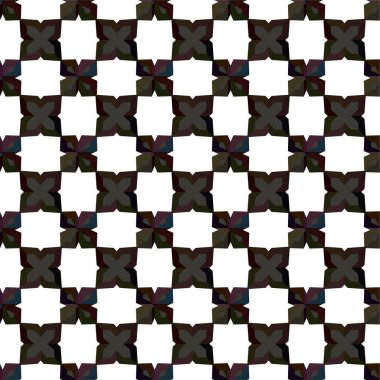 Geometrik süslemeli vektör deseni. Kusursuz tasarım dokusu 