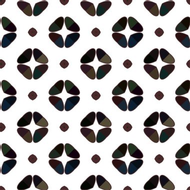 Geometrik süslemeli vektör deseni. Kusursuz tasarım dokusu 