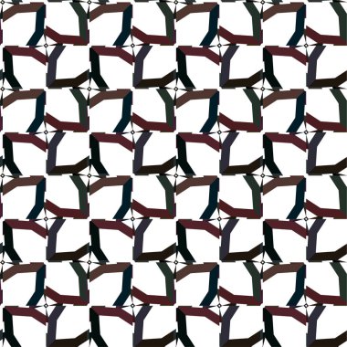 Soyut geometrik süslemesiz desen. tasarım arkaplanı, vektör illüstrasyonu