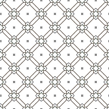 Geometrik süslemeli vektör deseni. Kusursuz tasarım dokusu 