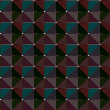 Geometrik süslemeli vektör deseni. Kusursuz tasarım dokusu 