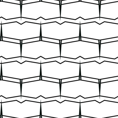 Soyut geometrik süslemesiz desen. tasarım arkaplanı, vektör illüstrasyonu