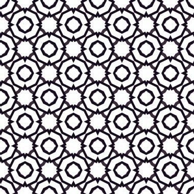 Geometrik süslemeli vektör deseni. Kusursuz tasarım dokusu 