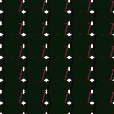 Geometrik süslemeli vektör deseni. Kusursuz tasarım dokusu 