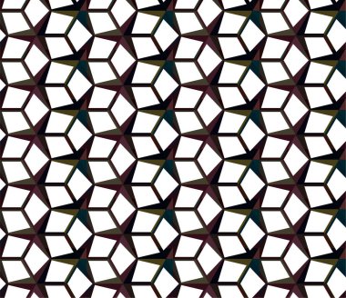 Soyut geometrik süslemesiz desen. tasarım arkaplanı, vektör illüstrasyonu