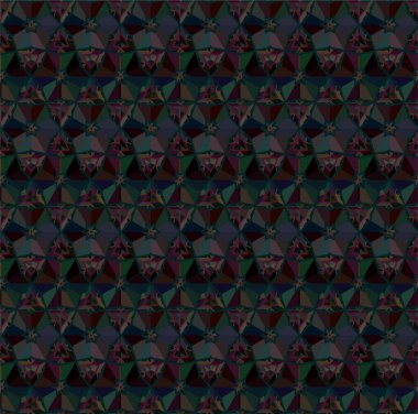 Geometrik süslemeli vektör deseni. Kusursuz tasarım dokusu 