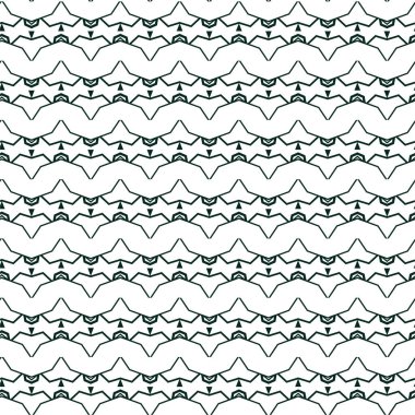 Geometrik süslemeli vektör deseni. Kusursuz tasarım dokusu 