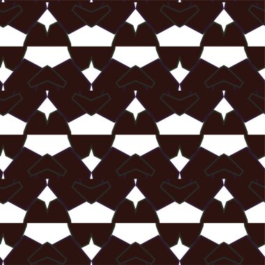 Geometrik süslemeli vektör deseni. Kusursuz tasarım dokusu 