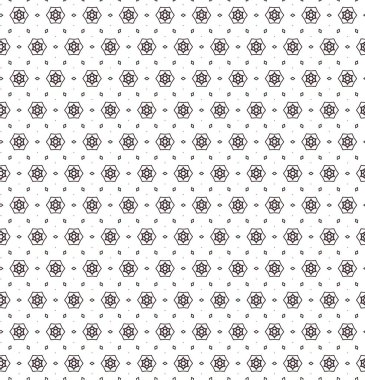 Geometrik süslemeli vektör deseni. Kusursuz tasarım dokusu 