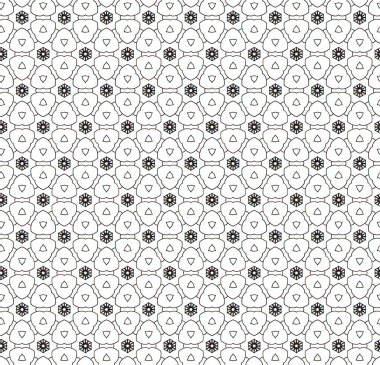 Geometrik süslemeli vektör deseni. Kusursuz tasarım dokusu 