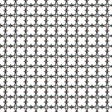 Geometrik süslemeli vektör deseni. Kusursuz tasarım dokusu 