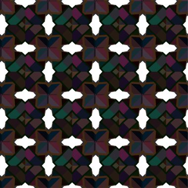 Soyut geometrik süslemesiz desen. tasarım arkaplanı, vektör illüstrasyonu