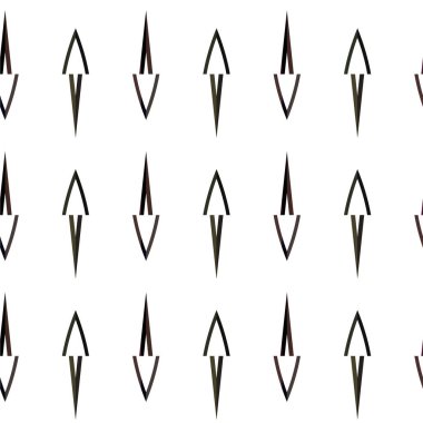Geometrik süslemeli vektör deseni. Kusursuz tasarım dokusu 