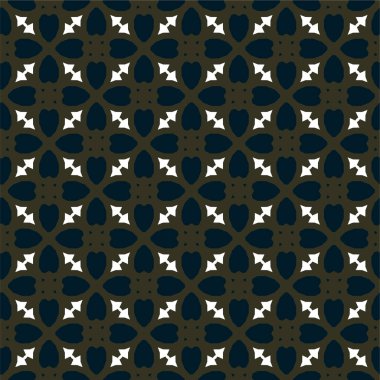 Geometrik süslemeli vektör deseni. Kusursuz tasarım dokusu 