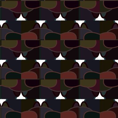 Geometrik süslemeli vektör deseni. Kusursuz tasarım dokusu 