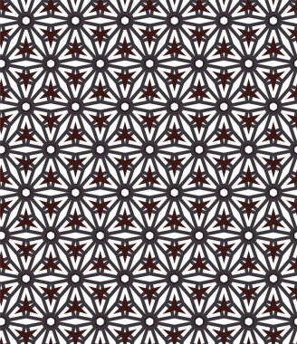 Geometrik süslemeli vektör deseni. Kusursuz tasarım dokusu 