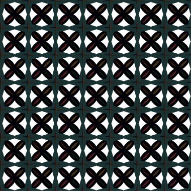 Geometrik süslemeli vektör deseni. Kusursuz tasarım dokusu 