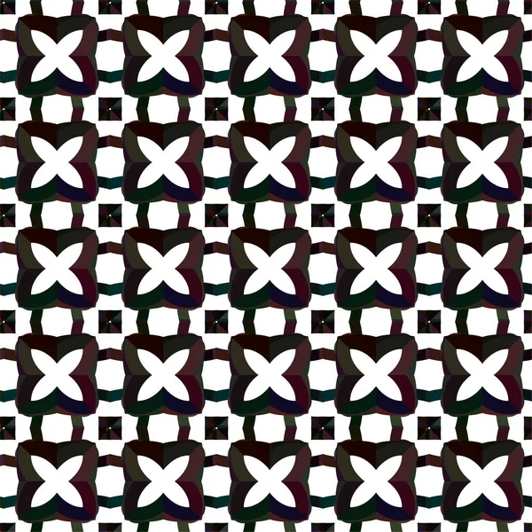 Geometrisches Ornamentales Vektormuster Nahtlose Design Textur — Stockvektor