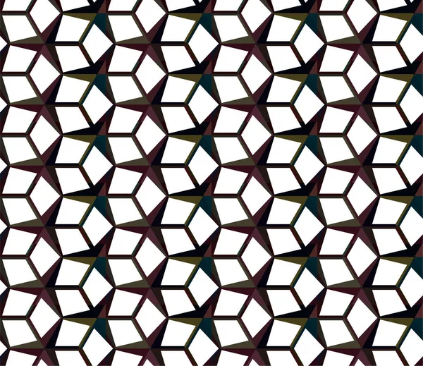 Abstrakte Geometrische Ornamentale Nahtlose Muster Design Hintergrund Vektorillustration — Stockvektor