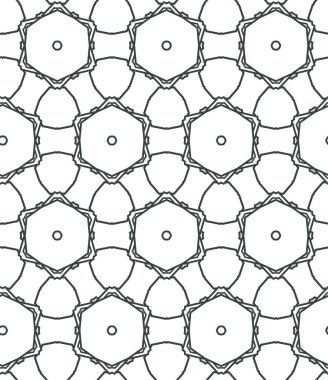 Geometrik süslemeli vektör deseni. Kusursuz tasarım dokusu 