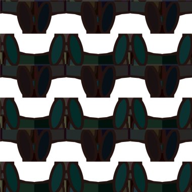 Geometrik süslemeli vektör deseni. Kusursuz tasarım dokusu 