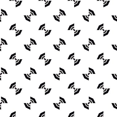 Geometrik süslemeli vektör deseni. Kusursuz tasarım dokusu 