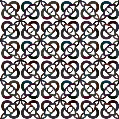 Geometrik süslemeli vektör deseni. Kusursuz tasarım dokusu 