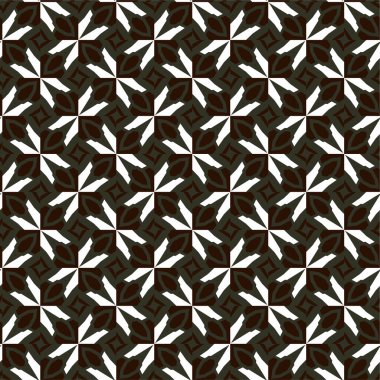 Geometrik süslemeli vektör deseni. Kusursuz tasarım dokusu 