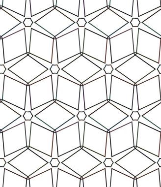 Soyut geometrik süslemesiz desen. tasarım arkaplanı, vektör illüstrasyonu