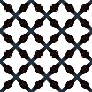 Geometrik süslemeli vektör deseni. Kusursuz tasarım dokusu 