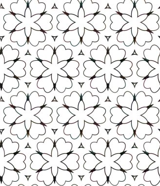 Geometrik süslemeli vektör deseni. Kusursuz tasarım dokusu 