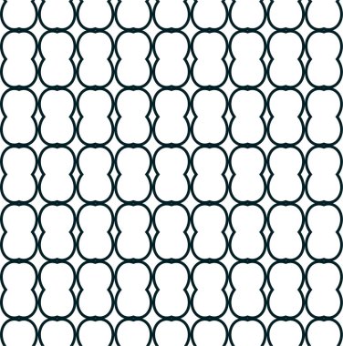 Geometrik süslemeli vektör deseni. Kusursuz tasarım dokusu 