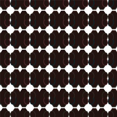 Geometrik süslemeli vektör deseni. Kusursuz tasarım dokusu 