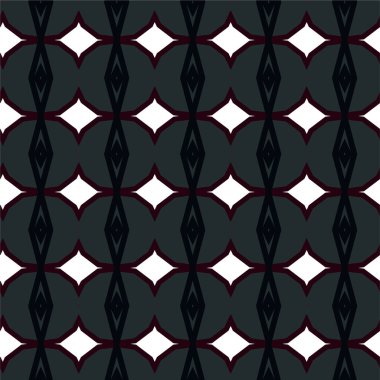 Geometrik süslemeli vektör deseni. Kusursuz tasarım dokusu 
