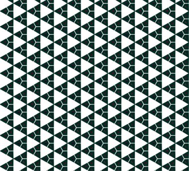 Geometrik süslemeli vektör deseni. Kusursuz tasarım dokusu 