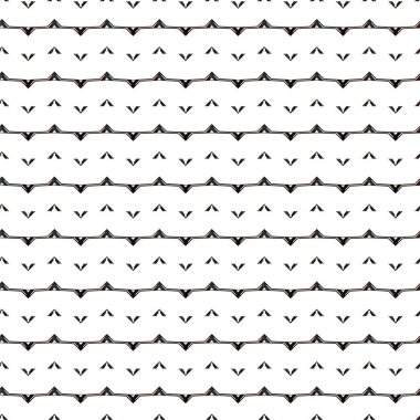 Geometrik süslemeli vektör deseni. Kusursuz tasarım dokusu 