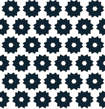 Geometrik süslemeli vektör deseni. Kusursuz tasarım dokusu 