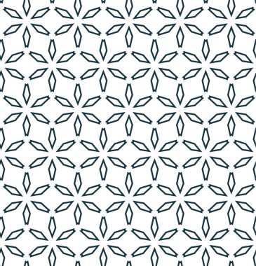 Geometrik süslemeli vektör deseni. Kusursuz tasarım dokusu 