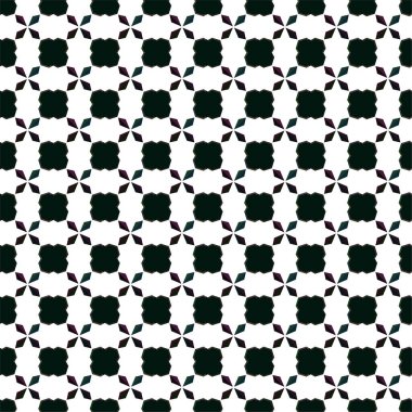 Geometrik süslemeli vektör deseni. Kusursuz tasarım dokusu 