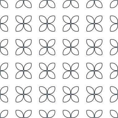 Geometrik süslemeli vektör deseni. Kusursuz tasarım dokusu 