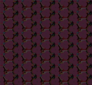 Geometrik süslemeli vektör deseni. Kusursuz tasarım dokusu 