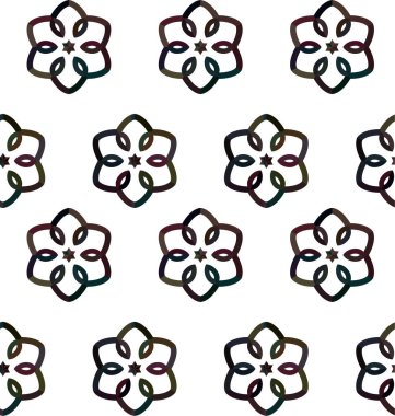 Geometrik süslemeli vektör deseni. Kusursuz tasarım dokusu 