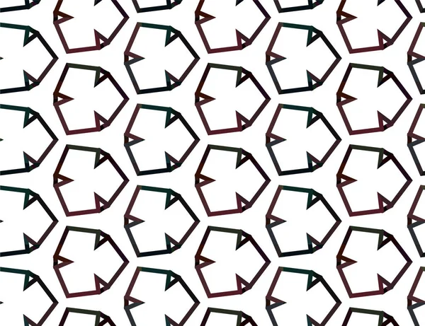 Geometrik Süslemeli Vektör Deseni Kusursuz Tasarım Dokusu — Stok Vektör