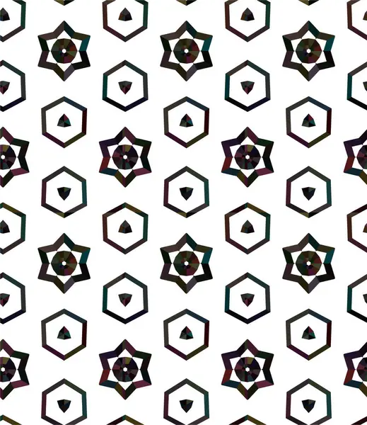 Abstrakte Geometrische Ornamentale Nahtlose Muster Design Hintergrund Vektorillustration — Stockvektor