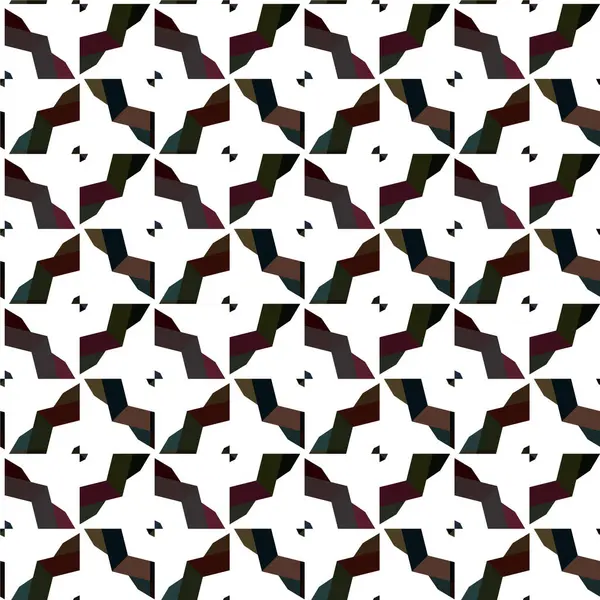 Abstrakte Geometrische Ornamentale Nahtlose Muster Design Hintergrund Vektorillustration — Stockvektor