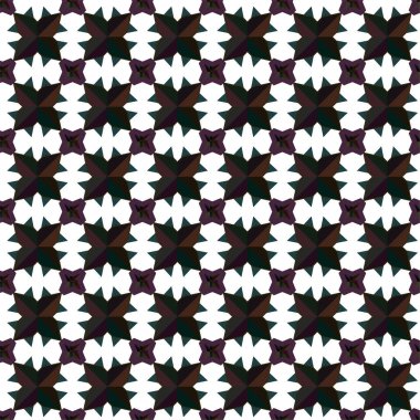 Geometrik süslemeli vektör deseni. Kusursuz tasarım dokusu 