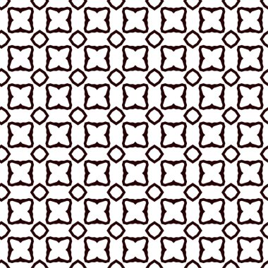 Geometrik süslemeli vektör deseni. Kusursuz tasarım dokusu 