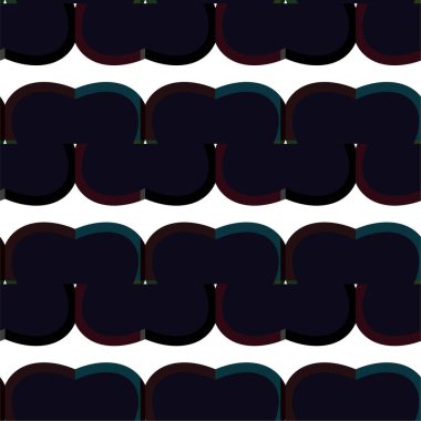 Geometrik süslemeli vektör deseni. Kusursuz tasarım dokusu 