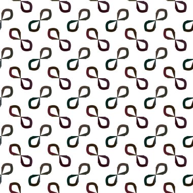 Geometrik süslemeli vektör deseni. Kusursuz tasarım dokusu 