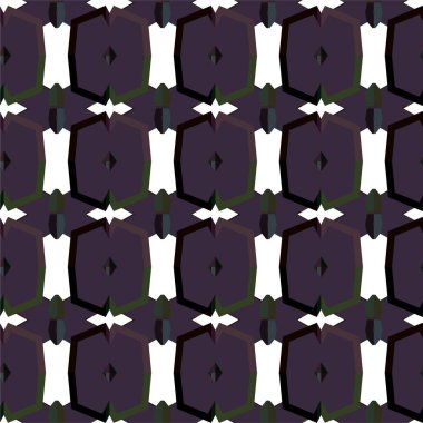 Geometrik süslemeli vektör deseni. Kusursuz tasarım dokusu 